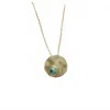 Commonform Women's Turquoise Necklace In Gold