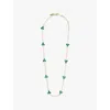 Commonlines Mens Como 14ct Yellow-gold Plated Sterling-silver And Cubic Zirconia Necklace In Gold