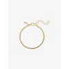Commonlines Mens Mini Cuban-link Yellow Gold-plated 925 Sterling-silver Bracelet