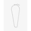 Commonlines Mens Snake Sterling-silver Necklace In Gray