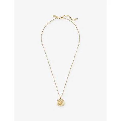 Commonlines Mens St Michael 18ct Yellow-gold Plated Sterling-silver Necklace