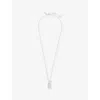 Commonlines Mens St Michael Polished Sterling-silver Necklace