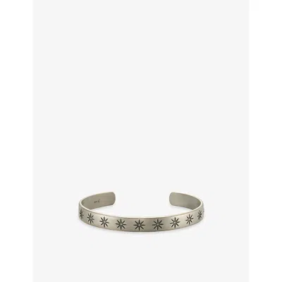Commonlines Mens Starlight Sterling-silver Cuff