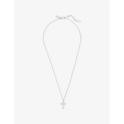 Commonlines Mens Vintage Cross Sterling-silver Necklace