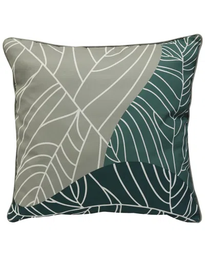 Commonwealth Home Fashions Outdoor Decor By Commonwealth Outdoor Leaf Print Large Pillow