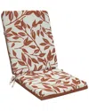 Commonwealth Home Fashions Outdoor Decor By Commonwealth Ruby Red Outdoor Printed Leaves Lounger Cushion