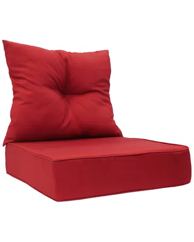 Commonwealth Home Fashions Outdoor Decor By Commonwealth Ruby Red Outdoor Solid Deep Seat Cushion