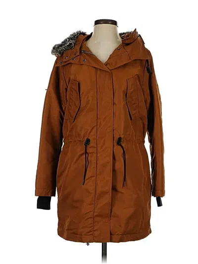 Pre-owned Community Coat In Brown