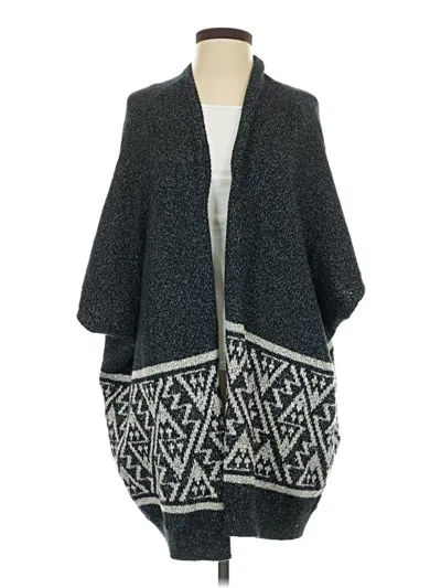 Pre-owned Community Poncho In Gray