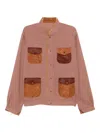 Communs Checked Jacket In Red