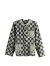 CHECK-PATTERN PATCH-POCKET JACKET