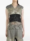 Communs Floral Embroidered Button-up Top