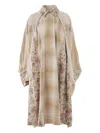 Communs Floral-print Coat In Neutrals
