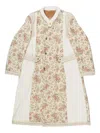 Communs Floral-print Parka Coat In Neutrals