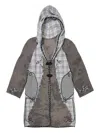 Communs Hooded Coat In Grey