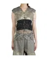 Communs Printed Patchwork Vest In Multi