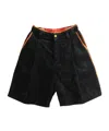 Communs Velour Shorts In Black