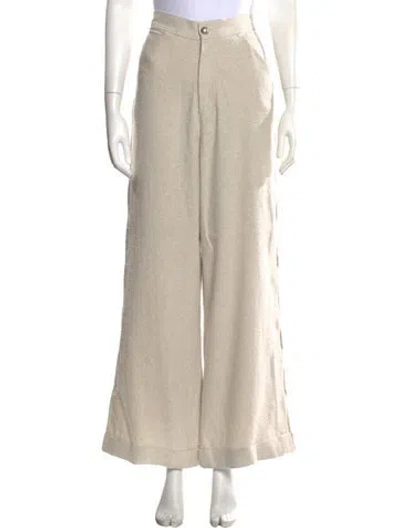 Pre-owned Communs Wide Leg Pants In Neutrals