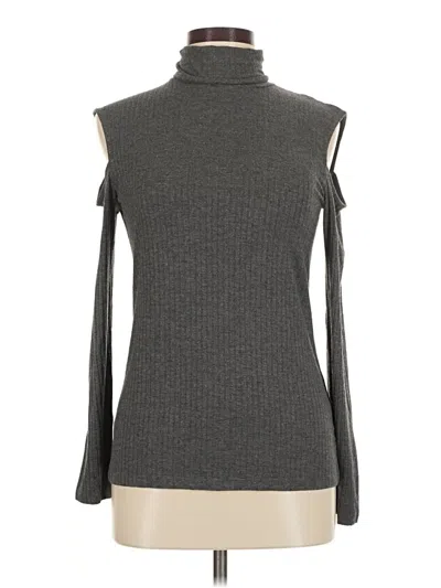 Pre-owned Como Black Sleeveless Turtleneck In Gray