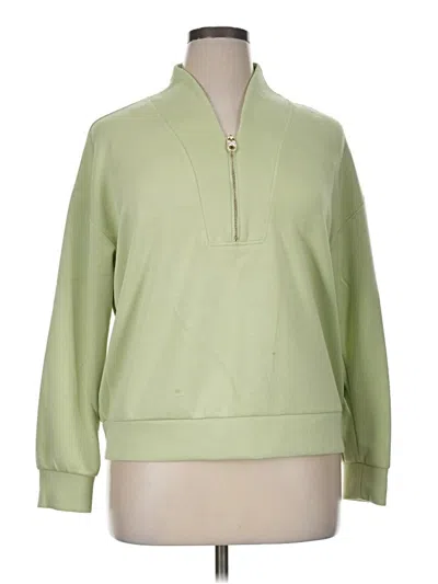 Pre-owned Como Blu Fleece Jacket In Green