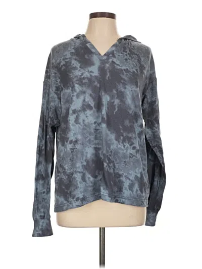 Pre-owned Como Blu Long Sleeve Blouse In Gray