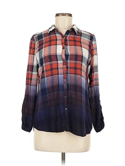 Pre-owned Como Blu Long Sleeve Button Down Shirt In Blue