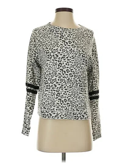 Pre-owned Como Blu Long Sleeve Top Silver Turtleneck Tops