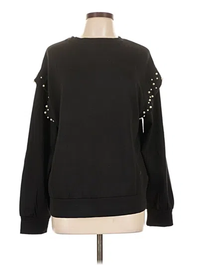 Pre-owned Como Blu Pullover Sweater In Black