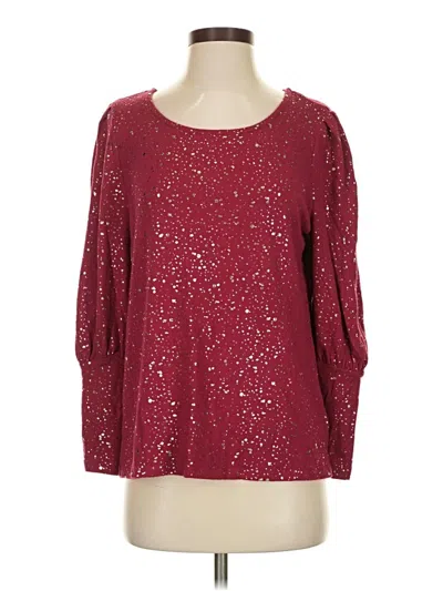 Pre-owned Como Blu Pullover Sweater In Burgundy
