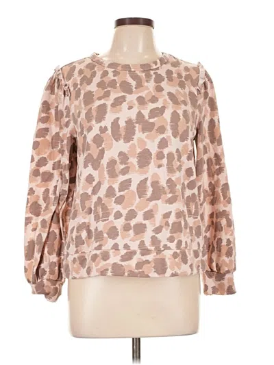 Pre-owned Como Blu Pullover Sweater In Tan