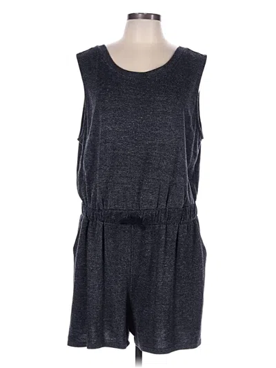 Pre-owned Como Blu Romper In Gray