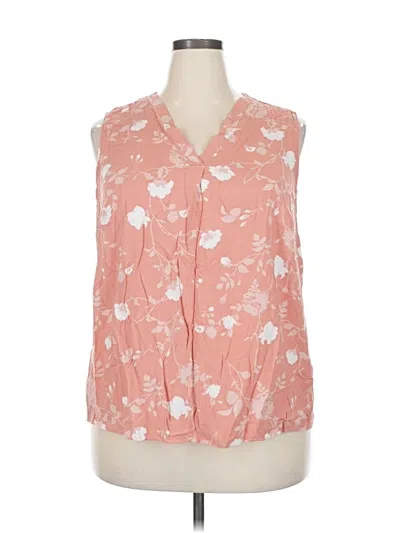 Pre-owned Como Blu Sleeveless Blouse In Pink