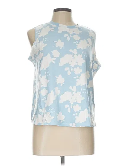 Pre-owned Como Blu Sleeveless T-shirt In Blue