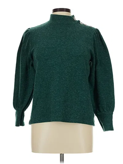 Pre-owned Como Blu Turtleneck Sweater In Green