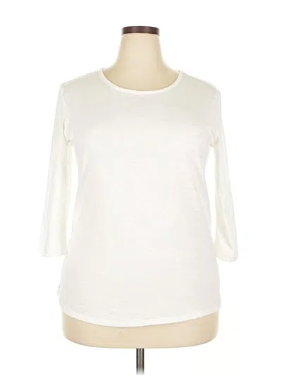 Pre-owned Como Vintage 3/4 Sleeve T-shirt In White