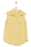 Como Vintage Airflow Safari Button-up Shirt In Leek