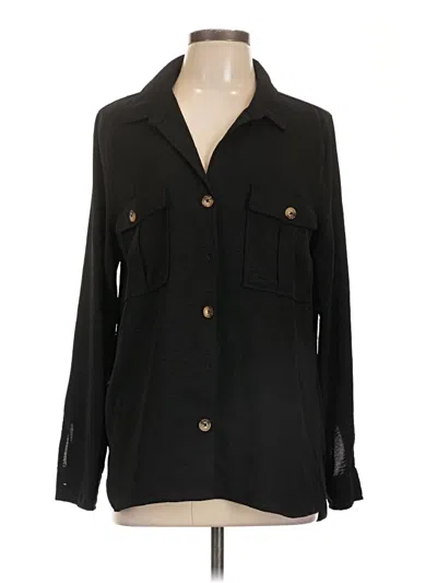 Pre-owned Como Vintage Long Sleeve Blouse In Black