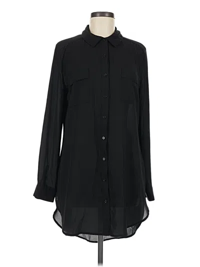 Pre-owned Como Vintage Long Sleeve Blouse In Black