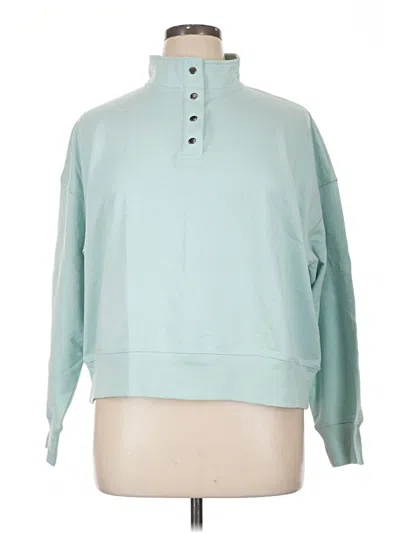 Pre-owned Como Vintage Long Sleeve Blouse In Blue