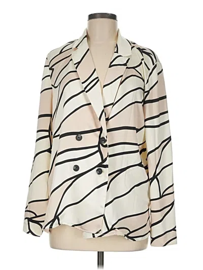 Pre-owned Como Vintage Long Sleeve Blouse In Ivory
