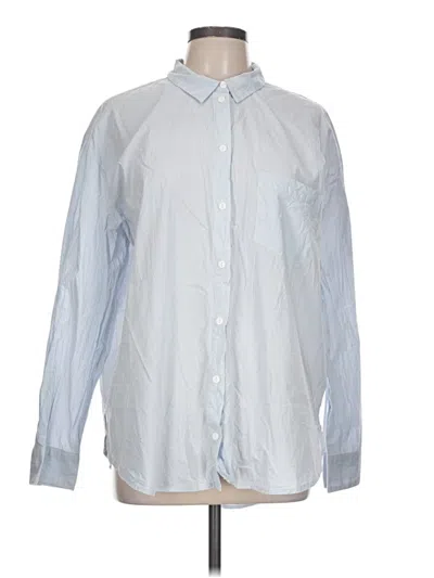 Pre-owned Como Vintage Long Sleeve Button Down Shirt In Blue