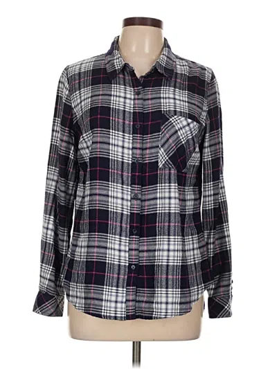 Pre-owned Como Vintage Long Sleeve Button Down Shirt In Gray