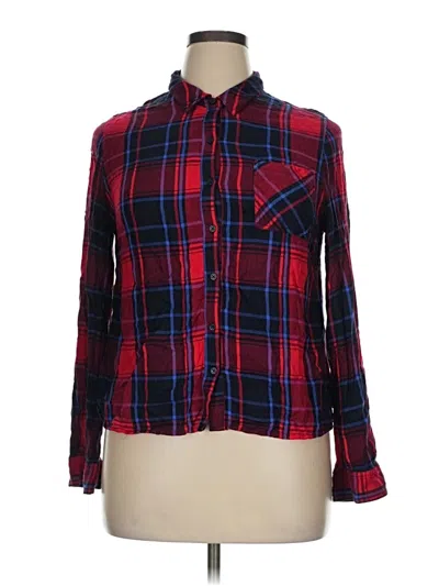 Pre-owned Como Vintage Long Sleeve Button Down Shirt In Red