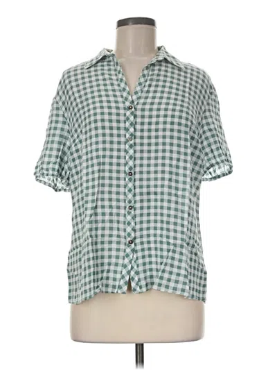 Pre-owned Como Vintage Short Sleeve Polo Shirt In Green