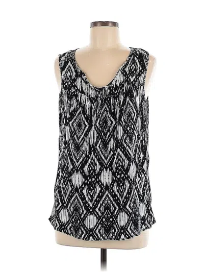 Pre-owned Como Vintage Sleeveless Blouse In Black