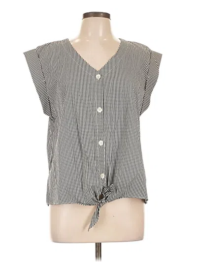 Pre-owned Como Vintage Sleeveless Blouse In Gray