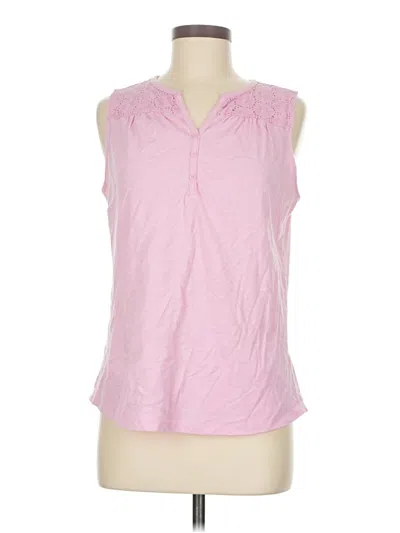 Pre-owned Como Vintage Sleeveless Blouse In Pink