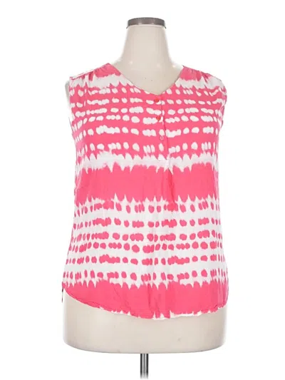 Pre-owned Como Vintage Sleeveless Blouse In Pink