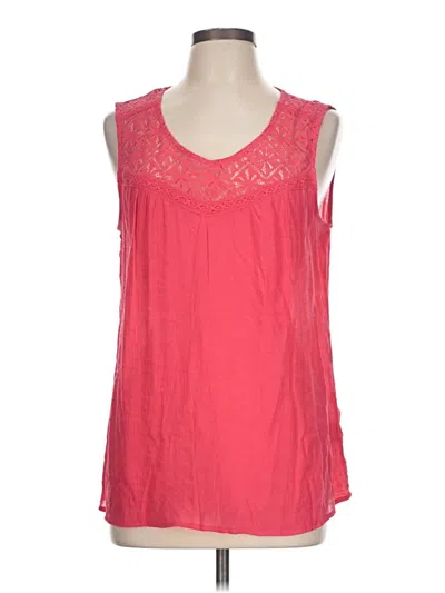 Pre-owned Como Vintage Sleeveless Blouse In Pink
