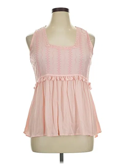 Pre-owned Como Vintage Sleeveless Blouse In Pink